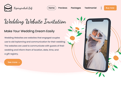 Wedding Website Invitation - Figma