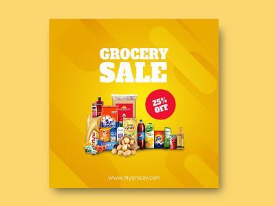 Grocery sale - Social media banner design
