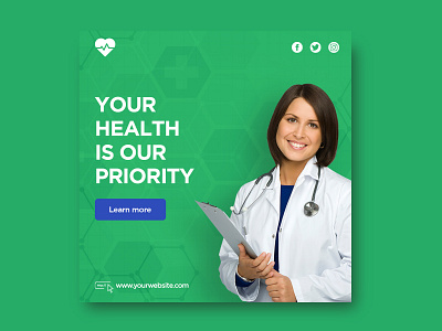 Healthcare - social media banner design