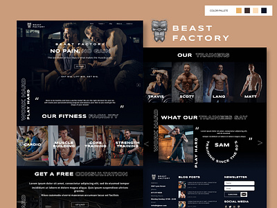 Beast factory - landing page design