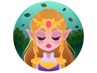 Zelda Icon design fanart graphic design illustration logo vector