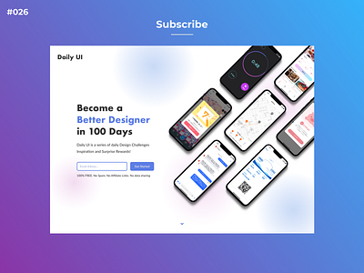 DailyUI #026 Subscribe dailyui dailyui026 design ui ux