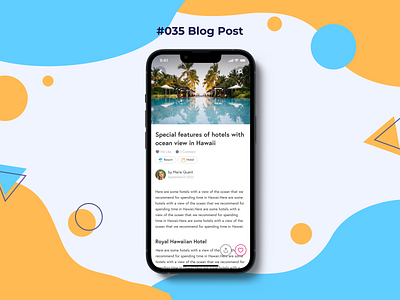 DailyUI #035 Blog Post