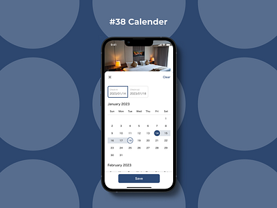 DailyUI #038 Calender