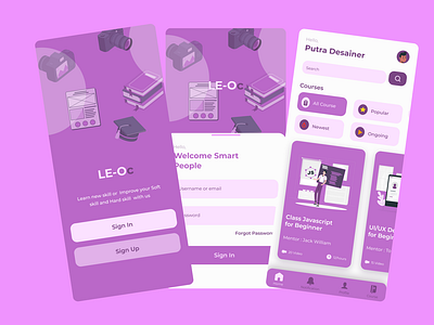 UI - LE-Co : Learn Online Course app by Ananda Putra Azril Al Kariko on ...