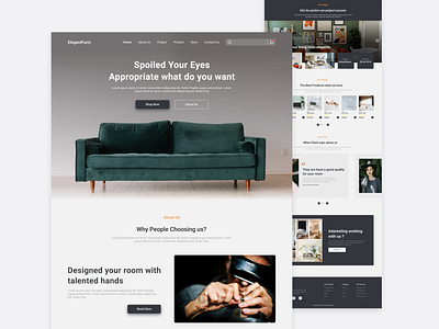 ElegantFurni : Landing Page Furniture Web