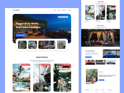 Boking Hotel - Landing Page app design ui ux