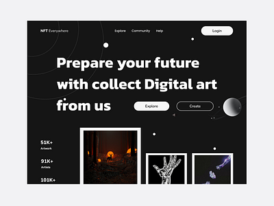 NFT Website app design graphic design ui ux
