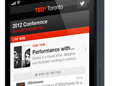 TEDxToronto iPhone App ios app iphone tedx tedxtoronto