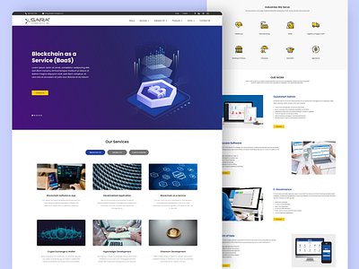 Sara Technologies Landing Page redesign adobe xd ui design ux design web design