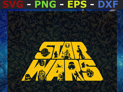 Star Wars design icon illustration logo svg typography vector