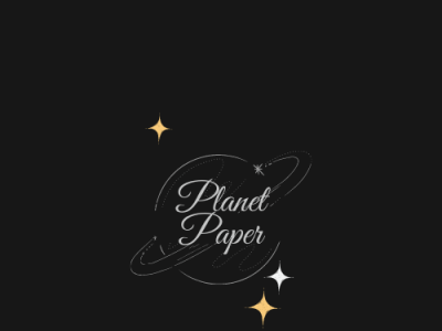 Planet Paper logo branding graphic design logo ui