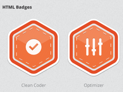 HTML Badges badge icon
