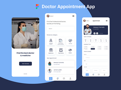 Doctor appointment app app design design mobile app mobile app design ui ui design ui ux user experience user interface