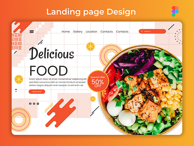 Food Landing page landing page landing page design ui ui design ui ux user interface web design website