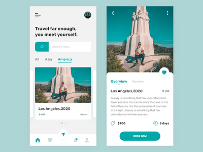 Travelling App UI Design