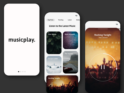 Music Player App Interface interface design mobile app mobile app ui ui ux design