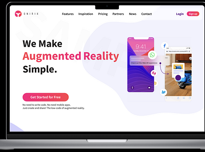 Onirix Website Redesign design landing page ui ui design ux web design web ui