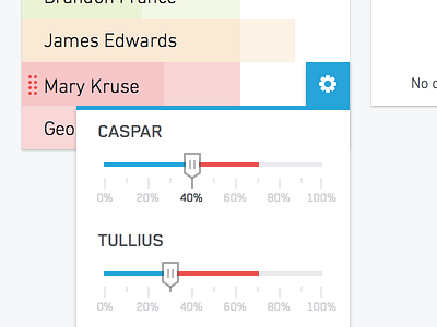 Planner dropdown palantir slider