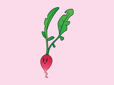 Radish illustration radish series veggies