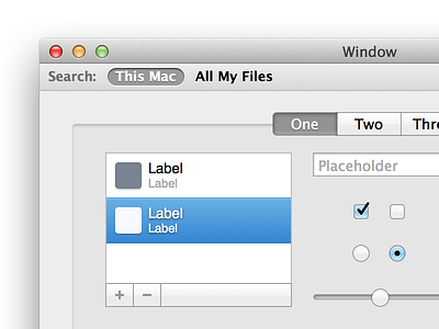 OS X UI Kit for Sketch kit mac mac os os x sketch ui user interface