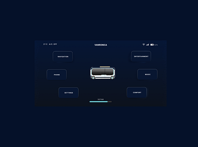 Autonomous RV dashboard interface app branding design icon illustration logo typography ui ux vector