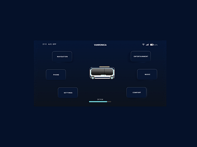 Autonomous RV dashboard interface