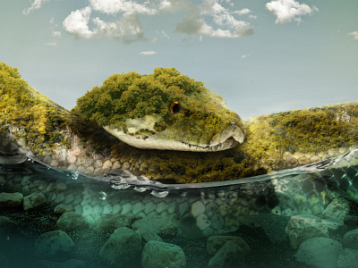 Snake Island design digital imaging graphic design illustration photo manipulation photoshop surrealism