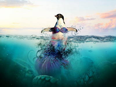 Magical sea adobe photoshop digital imaging fairy tale graphic design illustration image editing photo editing photo manipulation photo retouching surrealism