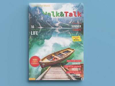 Walk&Talk Magazine cover design magazine photoshop