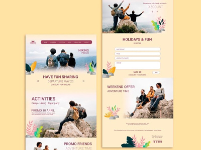 Travel & Tourism Website Design Template branding design illustration outsource2bd web design web development wordpress design