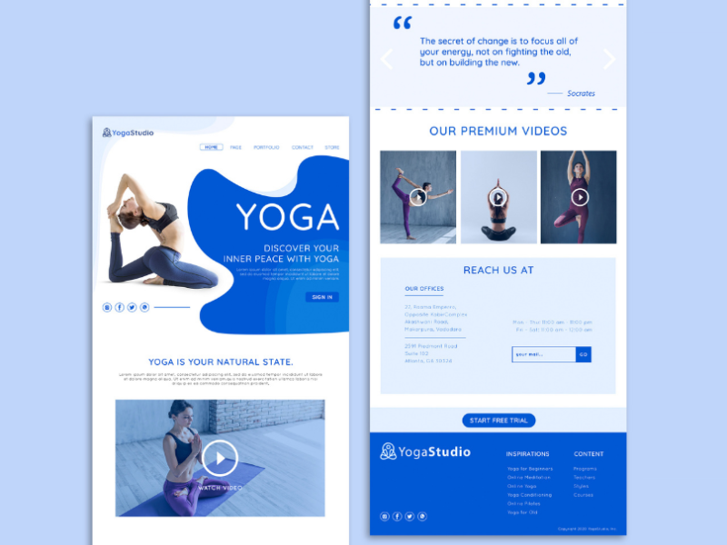 Premium Vector  Word fitness with people doing yoga