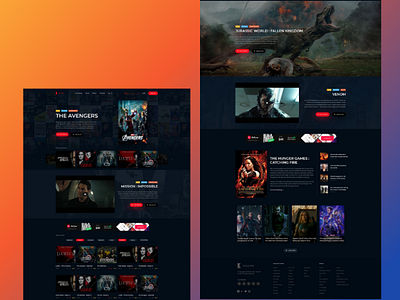 Movie Presenter Web site Design template | Free PSD branding design movie website outsource2bd web design web development webdesign