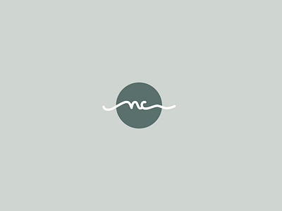 NC logotype alex celaire feminine green logo minimal nc terracotta