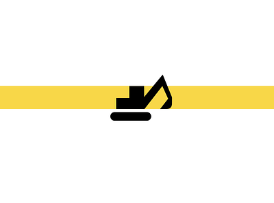 Backhoe Logo backhoe branding building illustrator logo logo design vector workers yellow