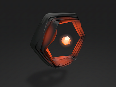 Ring experimentation 3d abstract black c4d color dark gradient illustration iso minimal ring space
