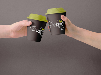 Parkside Cafe Takeaway Cup branding design graphic design logo