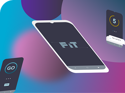 Logo for Fit-App app branding design graphic design logo