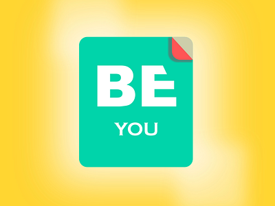 Be-You-Sticker