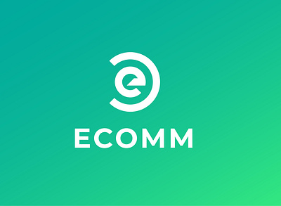e-commerce Logo app clean design e commerse flat gradient graphic design logo minimal minmal