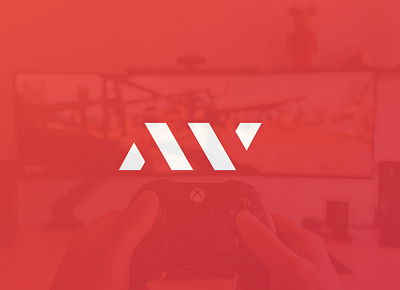 AV Gaming Logo branding clean design flat graphic design logo minimal
