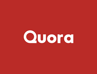 Quora Logo redesigned branding flat graphic design logo minimal quora red redesigned