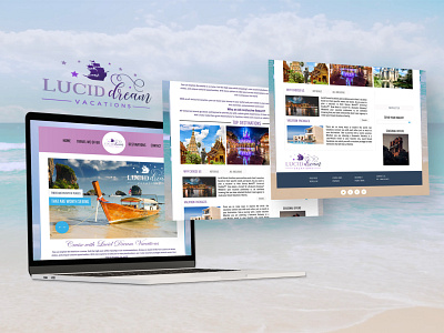 LUCID DREAM VACATION NEW WEBSITE DESIGN branding design graphic design illustration web design