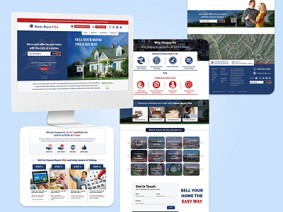 House Buyer USA WEBSITE DESIGN branding design graphic design illustration web design