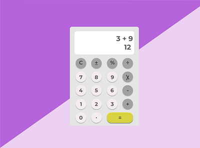 Calculator UI Design branding cart checkout checkout page daily 100 challenge dailyui design illustration logo motion graphics ui