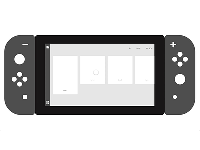 Nintendo Switch (Adobe XD) adobe xd animation concept inteface interaction animation nintendo switch ux