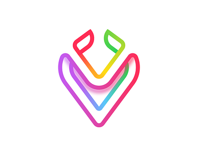 Vizvlo logo Color branding design graphic design illustration logo rainbow vector