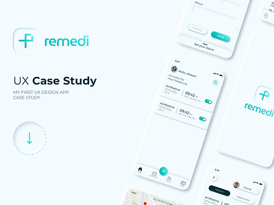 Remedi: A Medication Reminder App — UI/UX Case Study app design case study figma healthcare medication neomorphoism reminder ui ui design ui designer uiux uiux designer ux design ux designer