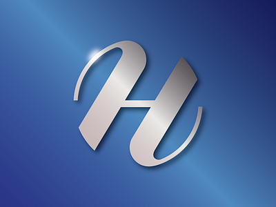 H logo branding design logo