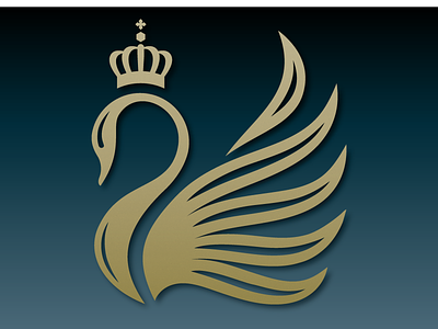 Swan Logo branding design illustration vector